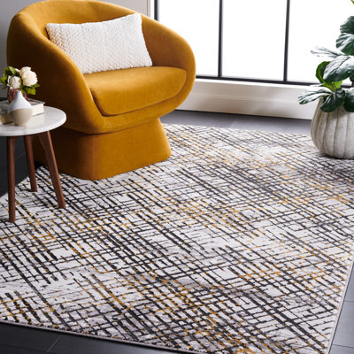 Tapis gris / doré Minyard 275