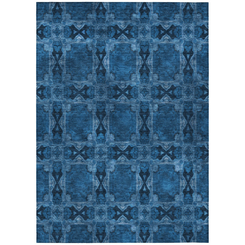 Farragut Geometric Indoor / Outdoor Rug, Rectangle 8' x 10'