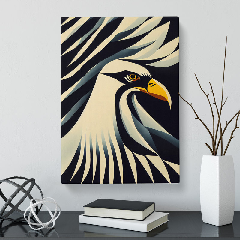 Louisville Eagle Minimalism - Wrapped Canvas Print, Canvas, 50cm H x 35cm W x 3cm D
