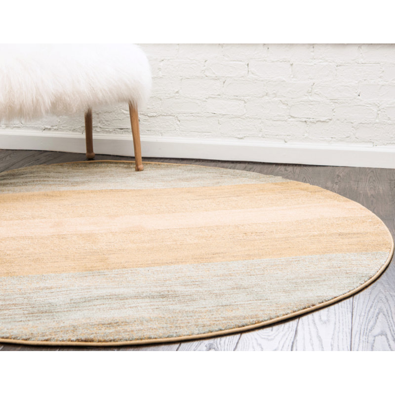 Simsbury Striped Indoor Rug, Round 8'