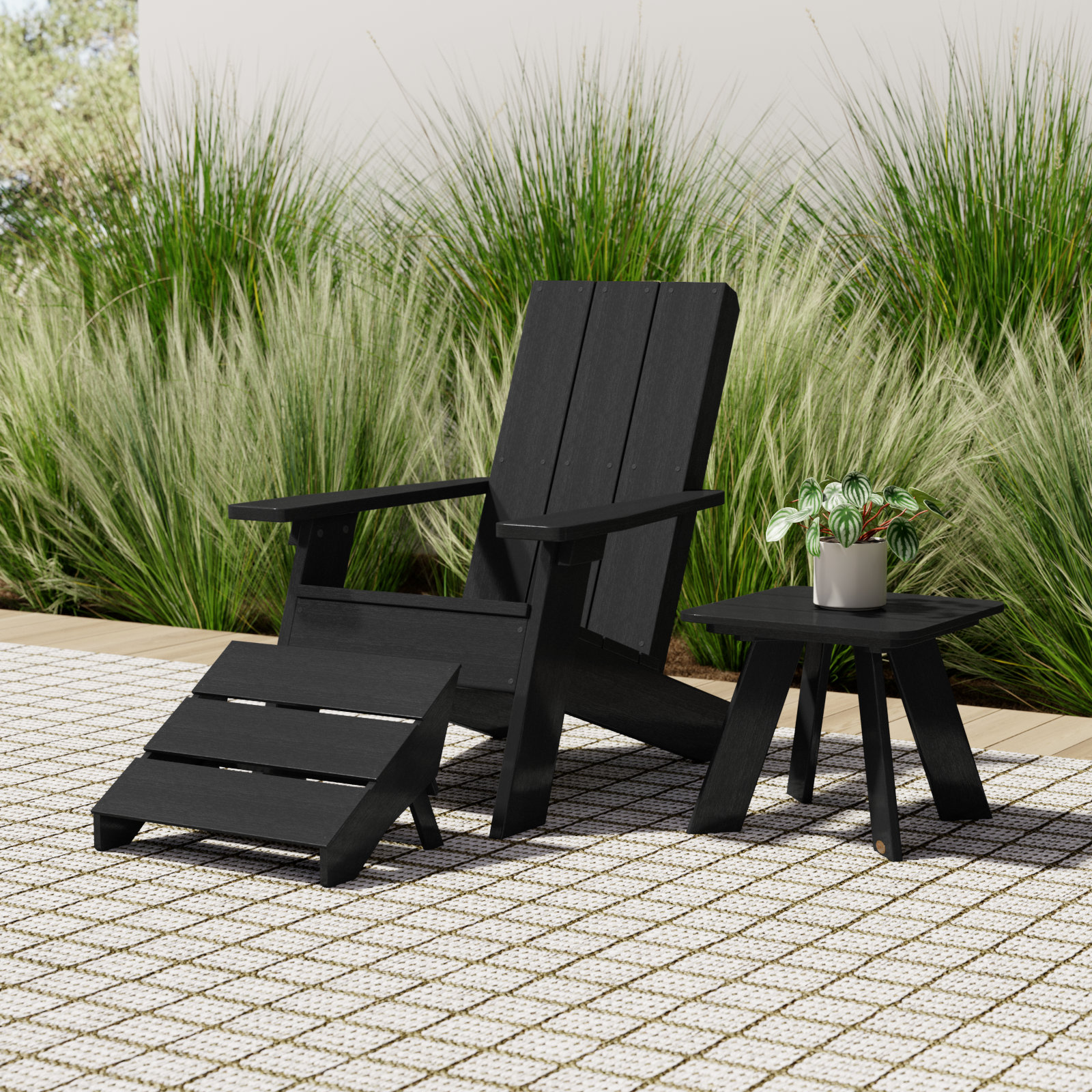Byrnes Adirondack Chair, Black