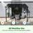 10'W X 8'D  Manual Slope Patio Awning In Black