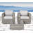 Commodore Wicker Fully Assembled 2 - Person Seating Group with Cushions-725790267-725790262