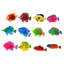 Ensemble de 20 poissons tropicaux flottants en plastique, réalistes et de couleurs assorties, pour piscine, baignoire ou bassin. Parfait pour nettoyer les robinets.