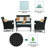 Ayrin 4 - Person Patio Conversation Set with Cushions