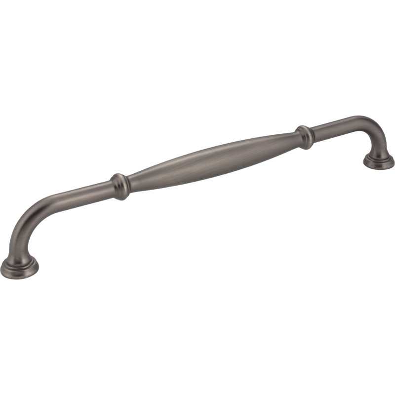 Tiffany Bar Pull, Brushed Pewter, 12"