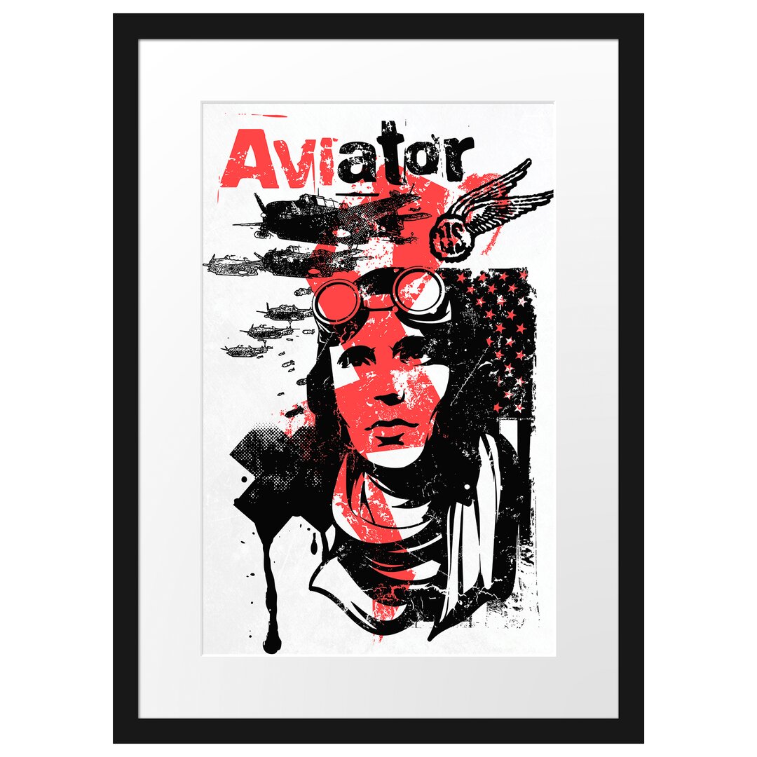 Gerahmtes Poster Aviator Light