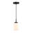 One Light Indoor Mini Pendant, White Opal Glass-104445087