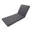 White Acacia Wood Outdoor Chaise Lounge with Dark Grey 3-Fold Cushion