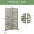 6 ft. H x 4 ft. W Metal Privacy Screen Panel Pattern-114498978