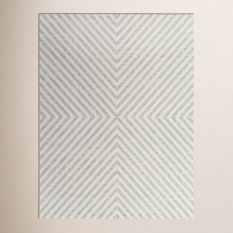 Cream/Grey Indoor/Outdoor Rug