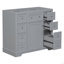 Meuble-lavabo 36 po sans lavabo, base d'armoire seulement, une armoire et six tiroirs-1678602439