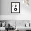 «Black and White Flower in a Vase» par Joss & Main - reproduction de cadre photo-68916423-68916422