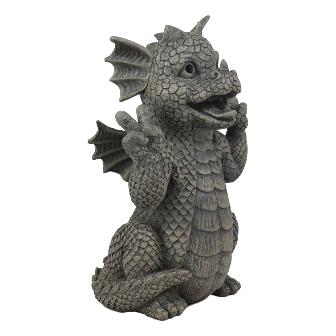 Tishkevich Dragon Plastic Garden Statue World Menagerie
