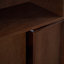 Buffet avec rangement, buffet cannelé de ferme avec 2 portes et tablette réglable, meuble télé, armoire de rangement-1308217681