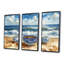 Beach Pottery In Blue And White Tones XVI - Beach Pottery Wall Decor Set-107181936-107181944