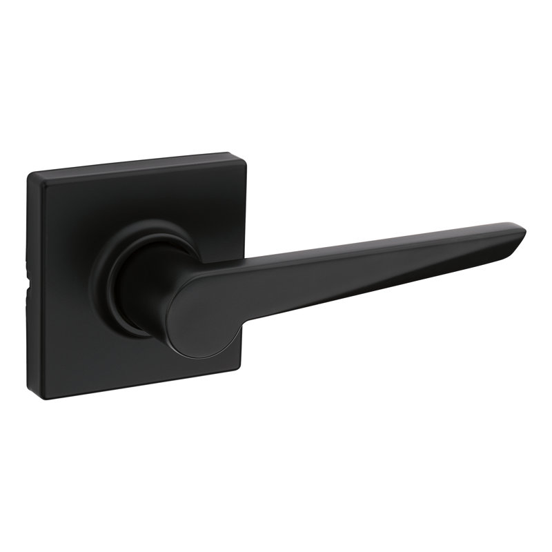 Poignée de porte de passage Tristan avec rosette Tristan, Noir mat
