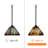 1 - Light Blackish Bronze Geometric Pendant