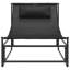  Garden Lounger Chair Anthracite 87X74x73 Cm Steel And PVC-coated polyester
