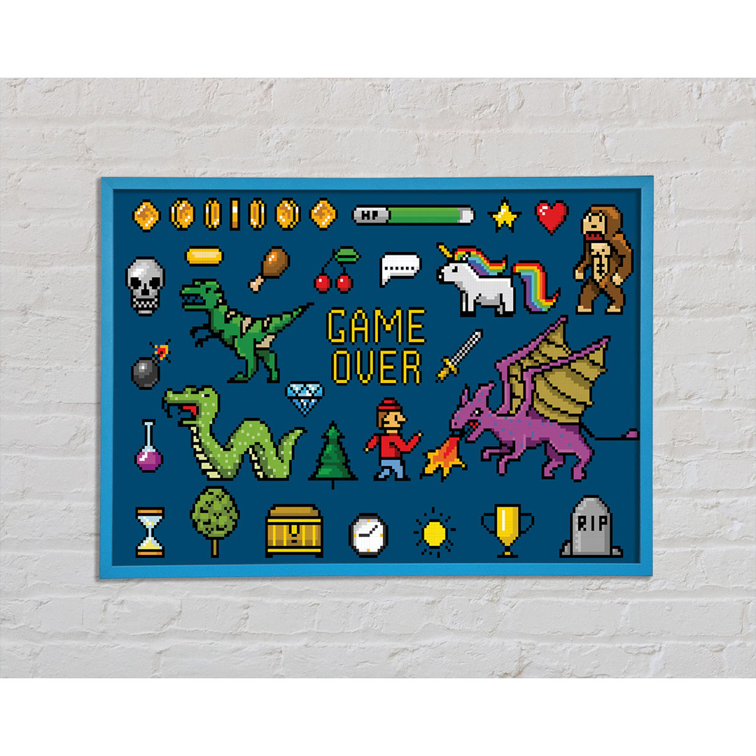 Game Over 8 Bit von Unkown - Drucken