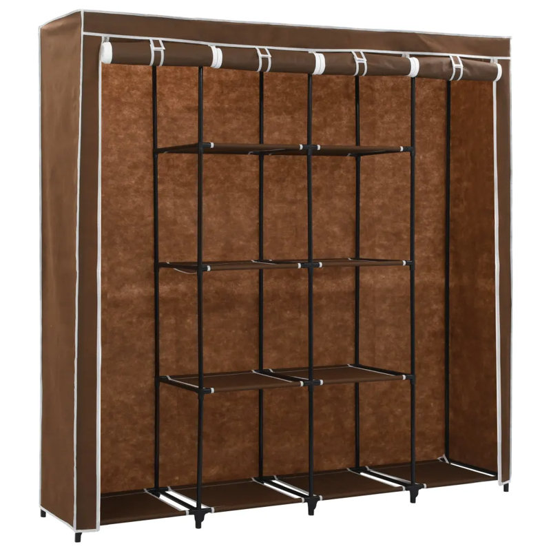 4 Door Wardrobe, Brown