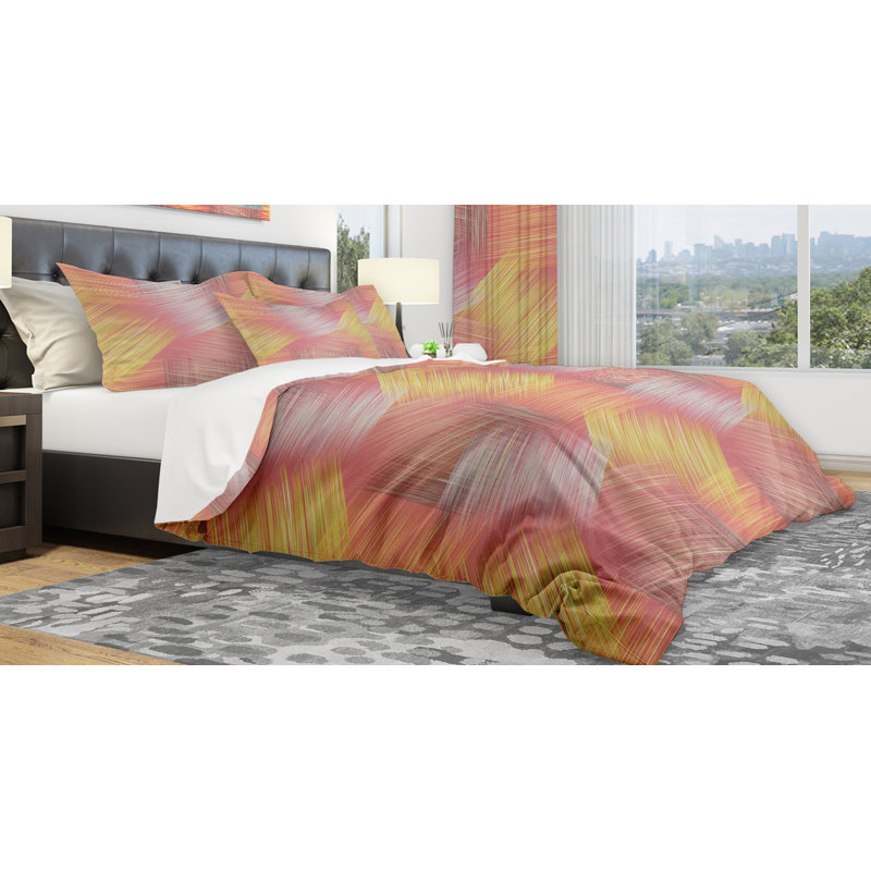 Ensemble de housse de couette designart, Housse de couette très grand + 2 taies décoratives