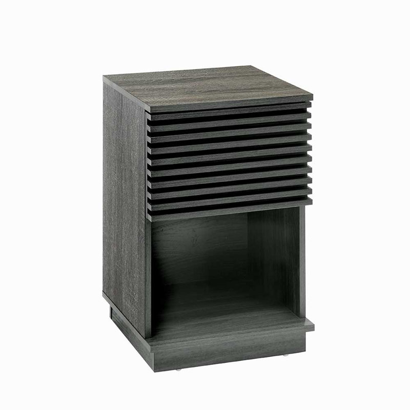 Ashcom Block End Table, Grey