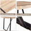Table de salle à manger de style industriel en bois rectangulaire pour 4 à 6 personnes, plateau de table en bois artificiel de 1,5 pouce d'épaisseur, pieds en métal noir