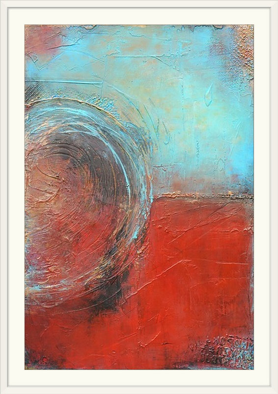 «Breakaway» par Frisco, impression, H 26 po x l 20 po x P 1 po, Cadre blanc