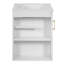Ensemble de meuble-lavabo mural 20 po avec armoire latérale, meuble-lavabo avec porte à fermeture douce, meuble-lavabo moderne avec lavabo, blanc-122379966