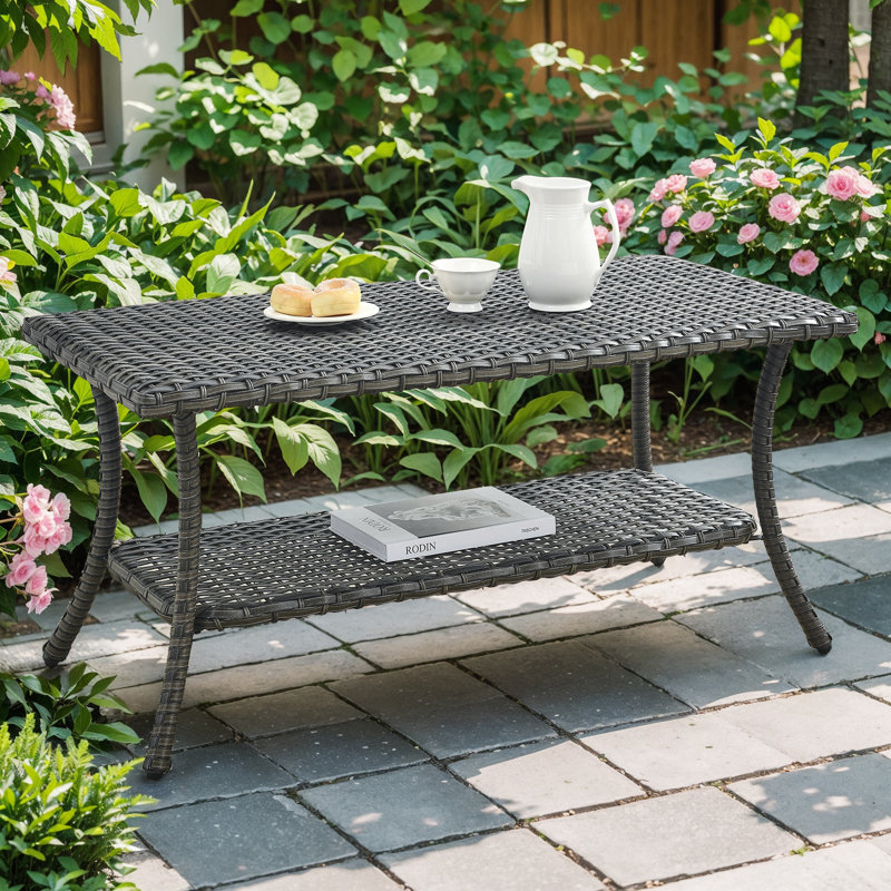 Table basse Alecxa, gris
