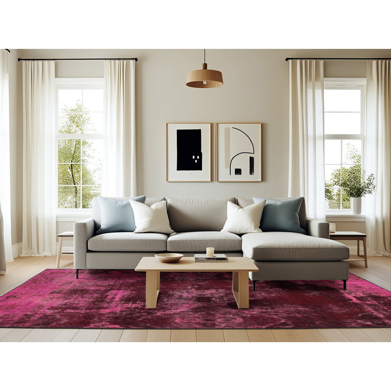 Abstract Indoor Rug, Rectangle 6' x 9'