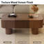 Table basse rectangulaire en bois massif 44 po avec rangement-958372339