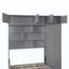 Lit escamotable mural avec armoire supérieure, tablettes et garde-robe, lit pliable peu encombrant-569745790