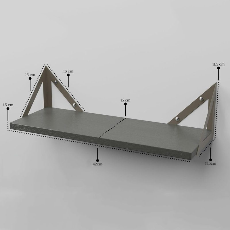 11.5cm H x 42cm W Bookcase