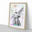Angel Statue In Abstract - Single Picture Frame Painting-55544692-55544691