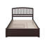 Lit plateforme en bois massif avec pied de lit et gigogne Marlton-96140396-133082216