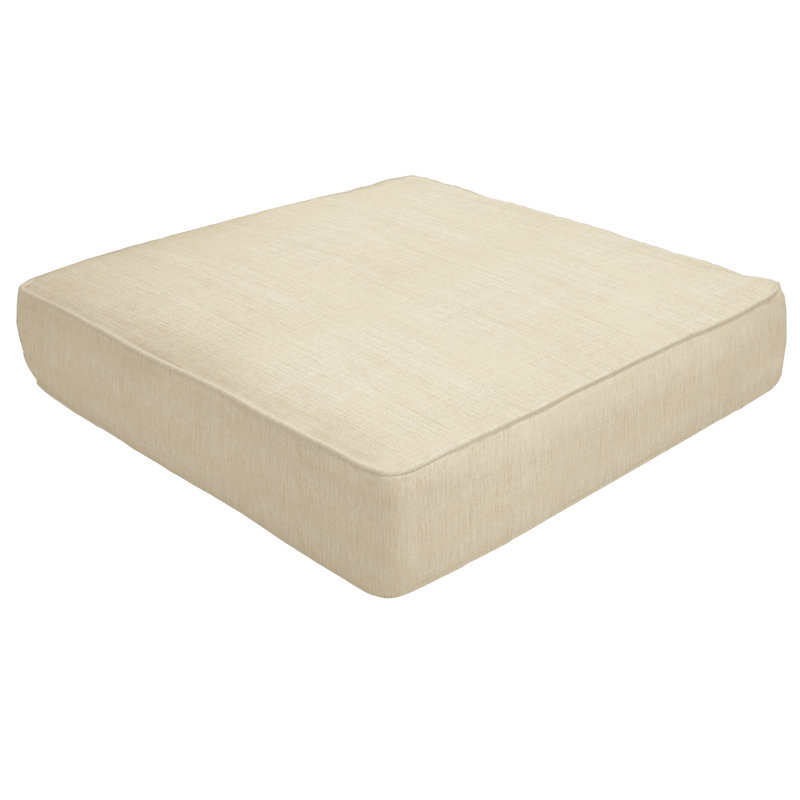 Coussin de repose-pieds sunbrella intérieur/extérieur double pipe, Toile lin Sunbrella®, H 5 po x l 23 po x P 20 po