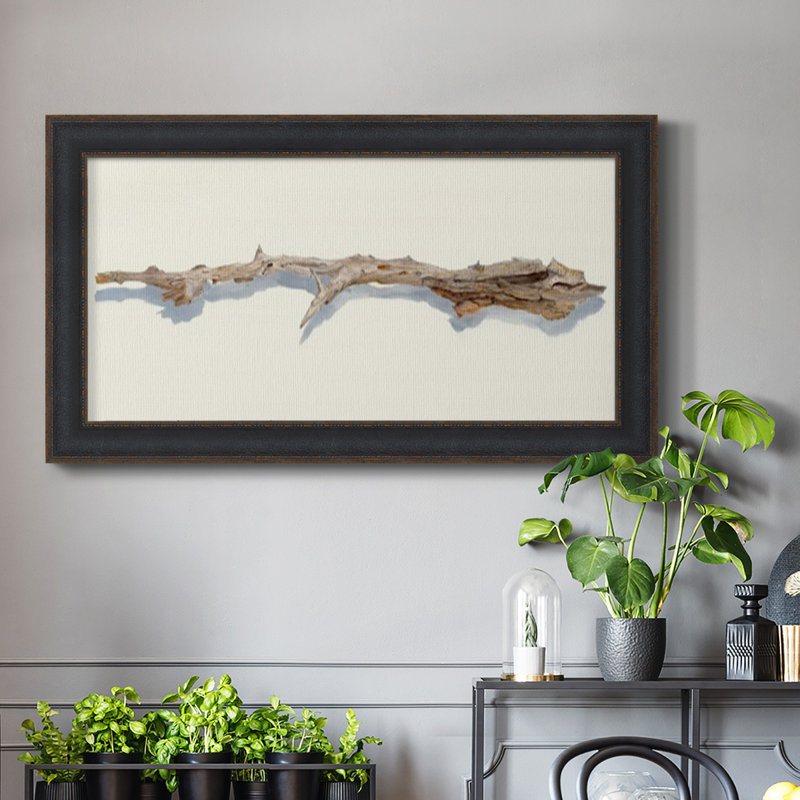«Driftwood Study I», reproduction d'art sur toile simple, H 21 po x l 37 po x P 2,5 po