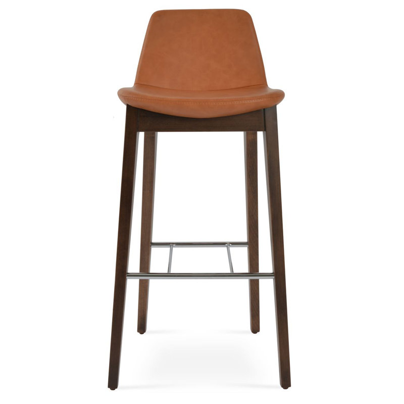 Pera HB Wood Bar & Counter Stool, Bar Stool (29" Seat Height), Caramel PPM