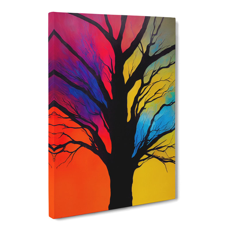 Abstract Tree Colours Vol.4 - Wrapped Canvas, 50cm H x 35cm W x 3cm D