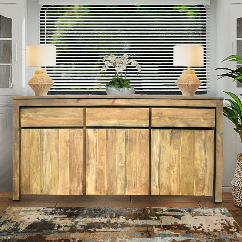 Buffet 3 portes en teck recyclé Leisa