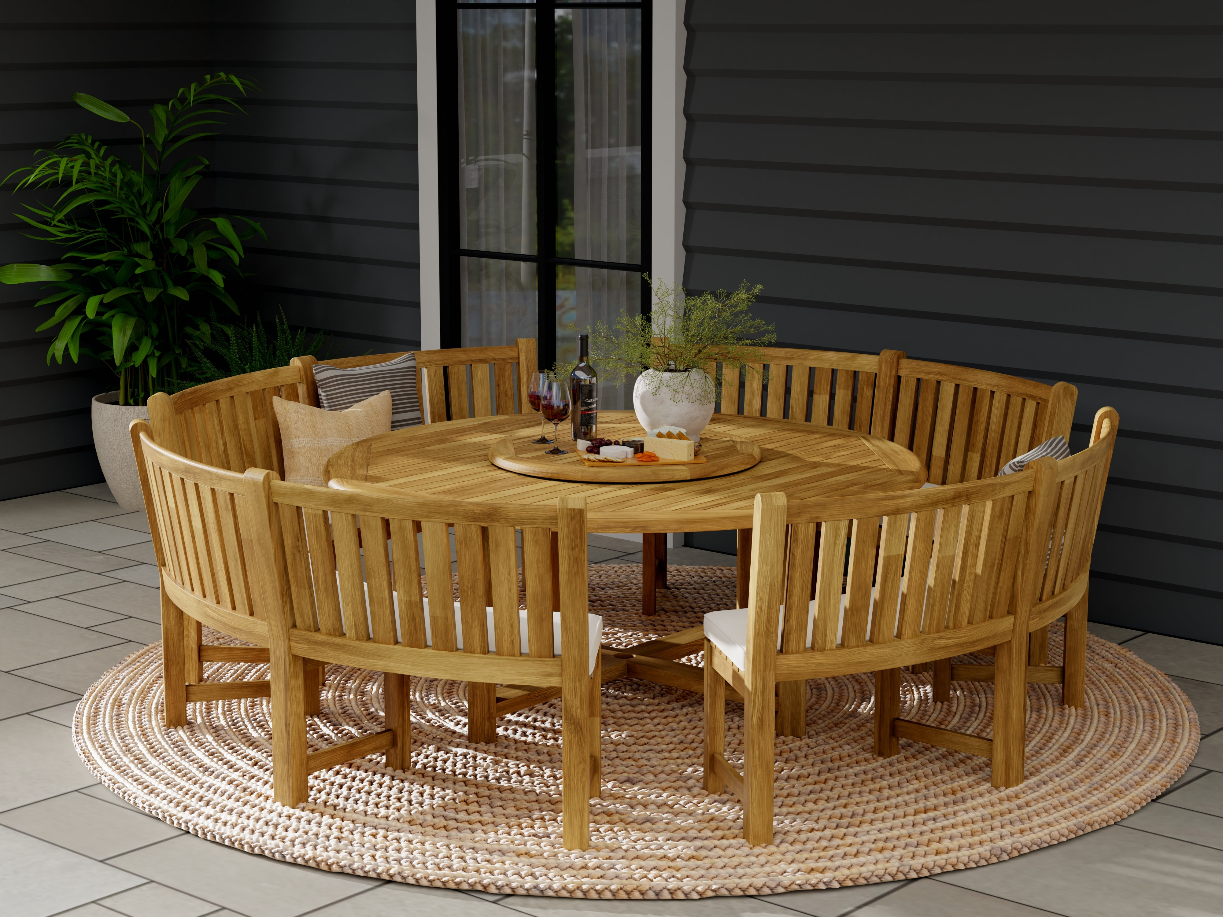 Westminster Teak Buckingham 12 - Person Round Outdoor Dining Set | Wayfair