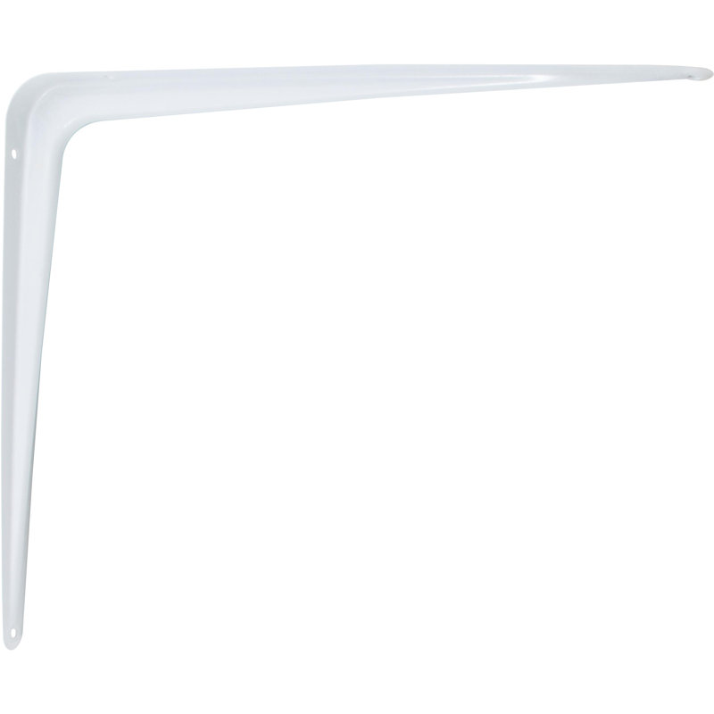 Support de tablette sans vis, quincaillerie blanche de Stone Harbor, H 2 po x l 12 po x P 12 po