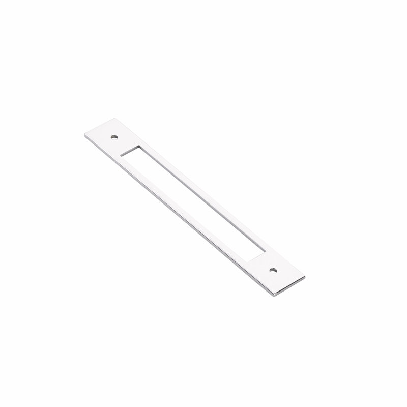 Emtek Modern Backplate Backplate for Cabinet/Drawer Pull 8", 7.25" H x 1" W, Polished Chrome