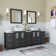 Melbourne 84'' Double Bathroom Vanity with Engineered Marble Top with Mirror