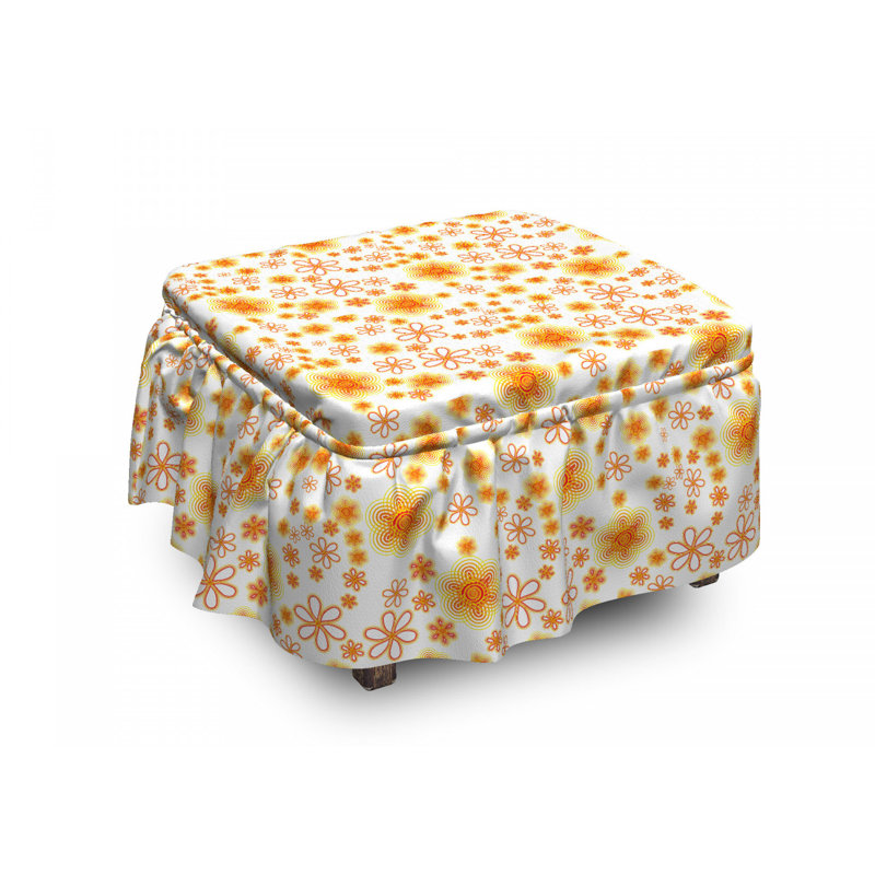Housse pour repose-pieds abstract summer
