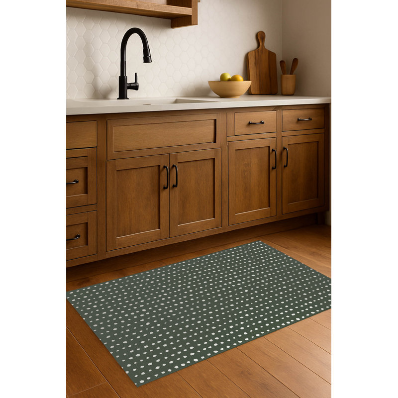 Tapis de cuisine léger Dot Dot, Rectangle 4pi x 6 pi, Chimichurri
