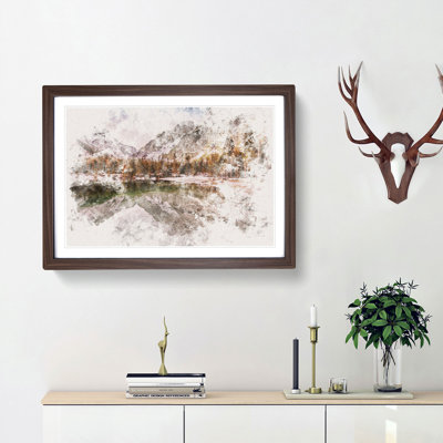 Pragser Wildsee Lake in Italy - Framed Print