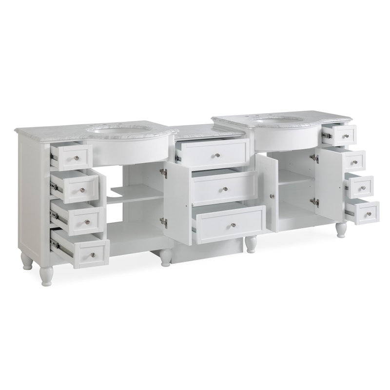 Meuble-lavabo 91 po blanc, H 51 cm x l 76 cm